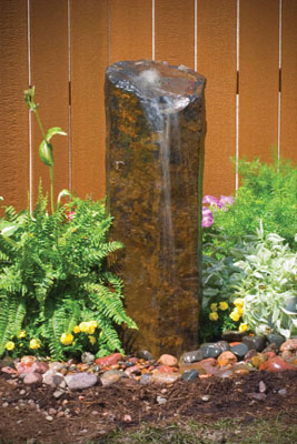 BASALT COLUMNS:  Natural Mongolian Basalt Column (30 " High)